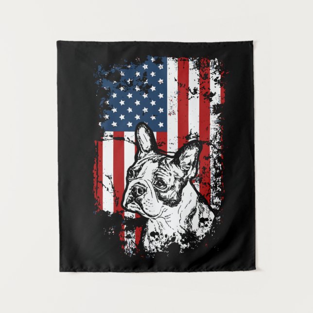 Boston terrier tapestry (Front)
