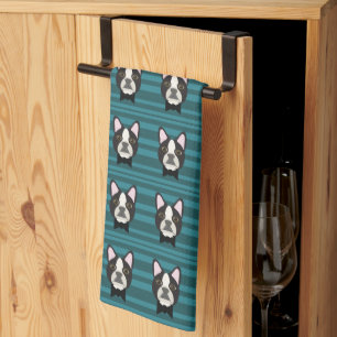 Boston Terrier Tea Towel