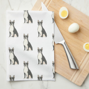 Boston Terrier  Tea Towel