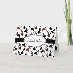 Boston Terrier Thank You Notes
