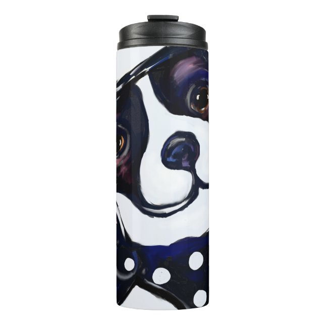 BOSTON TERRIER THERMAL TUMBLER (Front)
