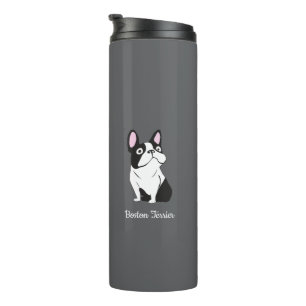 Boston terrier thermal tumbler