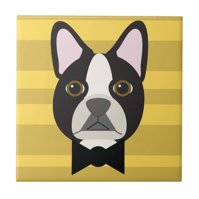 Boston Terrier Tile (Front)