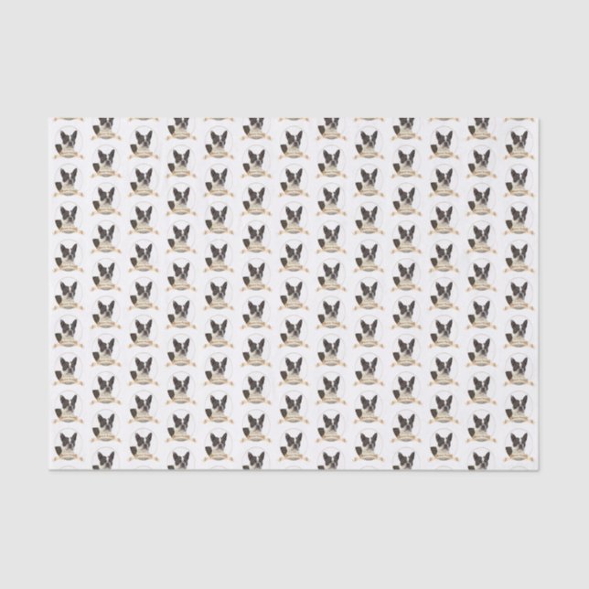 Boston Terrier Tissue Paper (Front)