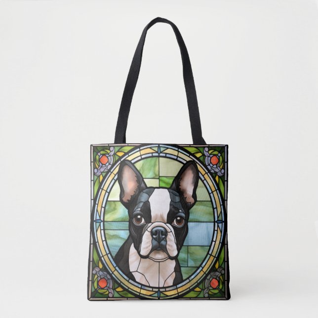 Boston Terrier Tote Bag (Front)