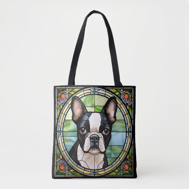 Boston Terrier Tote Bag (Front)