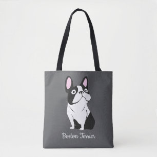 Boston terrier tote bag