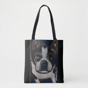 Boston Terrier Tote Bag (Customisable)