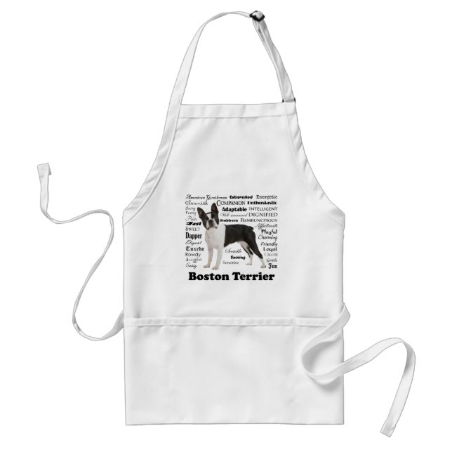 Boston Terrier Traits Apron (Front)
