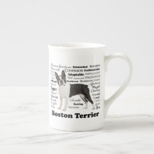 Boston Terrier Traits Bone China Mug