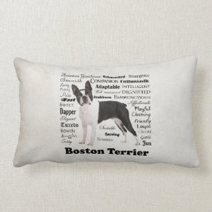 Boston Terrier Traits Pillow