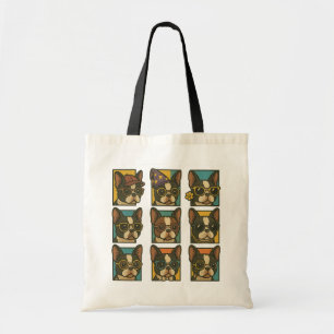 Boston Terrier Trendsetters Tote Bag