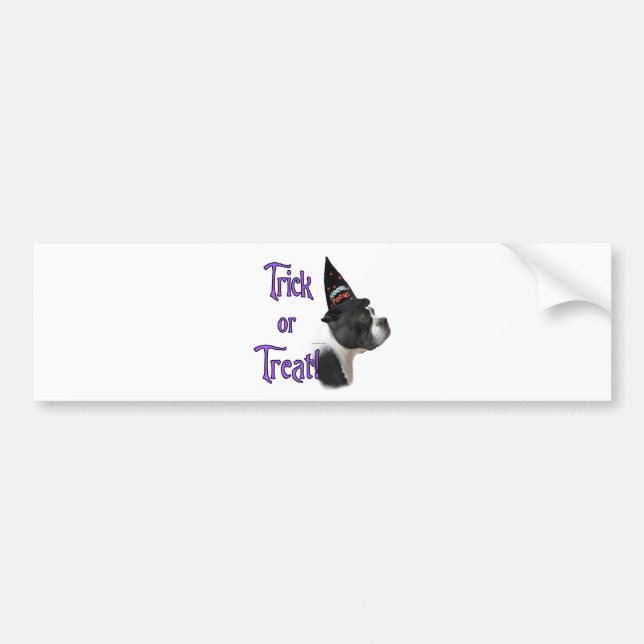 Boston Terrier Trick Bumper Sticker (Front)