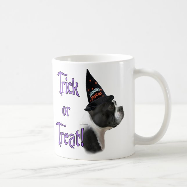 Boston Terrier Trick Coffee Mug (Right)