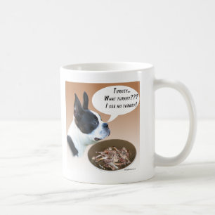 Boston Terrier Turkey Coffee Mug