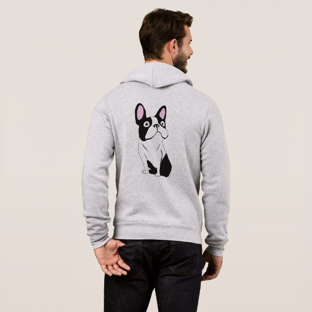 Boston Terrier Tux Hoodie (Back Full)