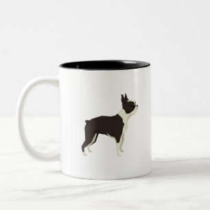 Boston Terrier Two-Tone Coffee Mug