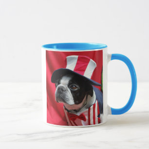 Boston Terrier Uncle Sam Mug