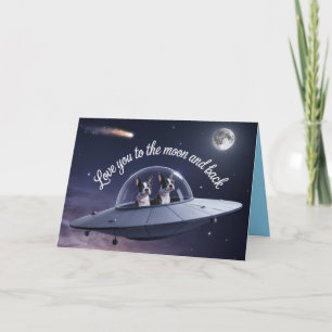 Boston Terrier Valentine Card