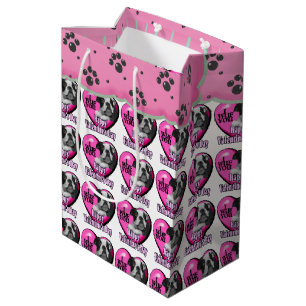 Boston Terrier Valentine's Day Medium Gift Bag