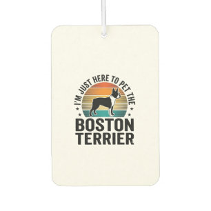 Boston Terrier Vintage Pet Lover Shirt Design_1 Car Air Freshener