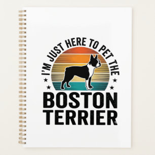 Boston Terrier Vintage Pet Lover Shirt Design_1 Planner