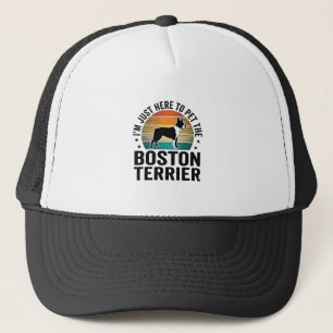 Boston Terrier Vintage Pet Lover Shirt Design_1 Trucker Hat