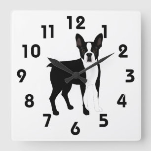Boston Terrier Wall Clock