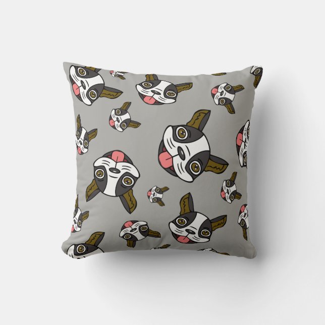 Boston Terriers #15 Cushion (Front)