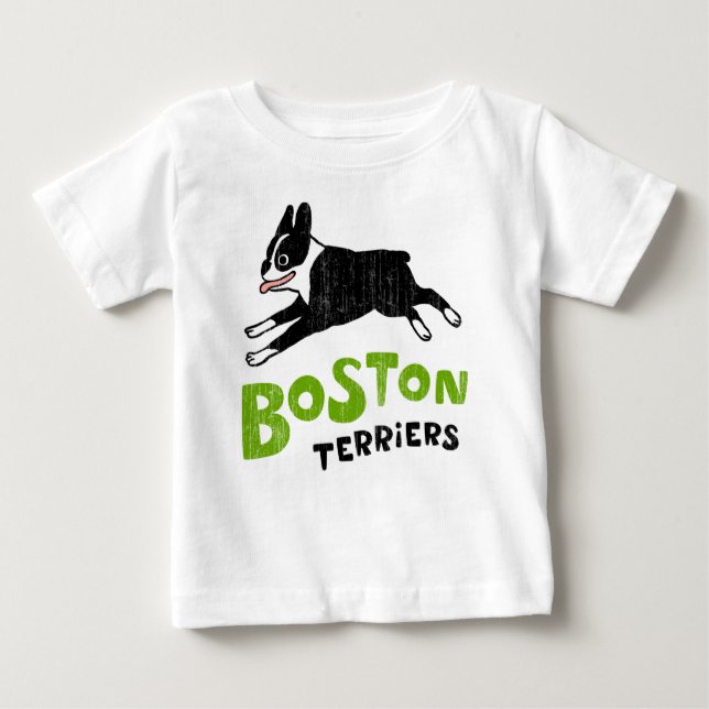 Boston Terriers Baby T-Shirt (Front)