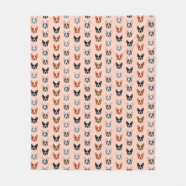 Boston Terriers blanket - cute boston dogs blanket (Front)