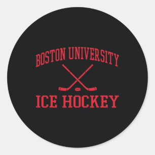 Boston Terriers Clic Icon Ice Hockey - Neutral Bos Classic Round Sticker