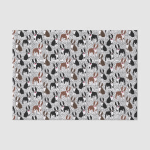 Boston Terriers Cute Puppy Dog Pattern Tissue Paper