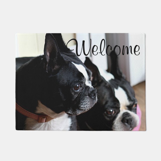 Boston terriers doormat (Front)