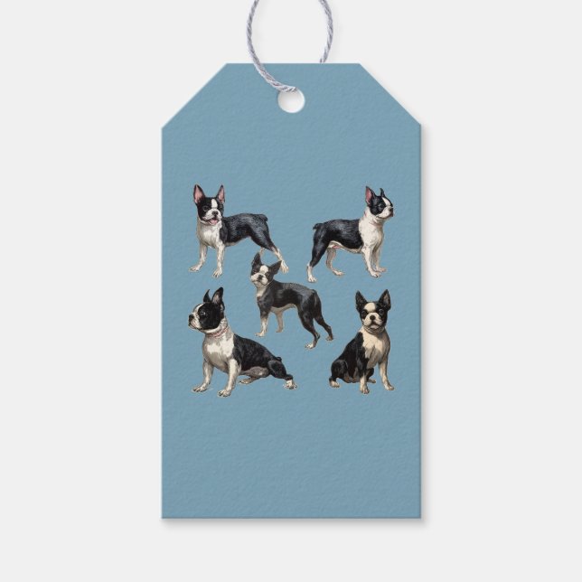 Boston Terriers Gift Tags (Front)