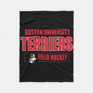 Boston Terriers Icon Script Field Hockey - Neutral Fleece Blanket