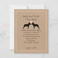 Boston Terriers Wedding Invitation