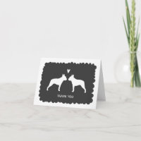 Boston Terriers Wedding Thank You