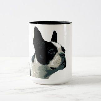 Boston Terrior Two-Tone Coffee Mug
