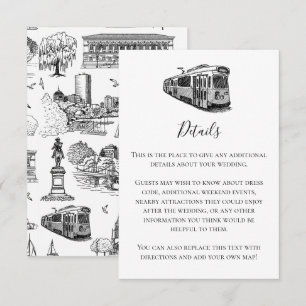 Boston Toile (Anniversary Ed.) Black/White Card