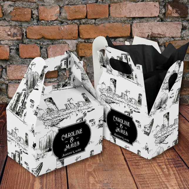 Boston Toile Favour Box (Creator Uploaded)