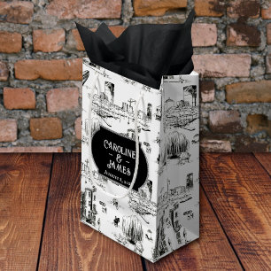 Boston Toile Wedding Gift Bag