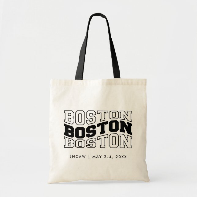 Boston Tote Bag Corporate Event Welcome Bag (Front)