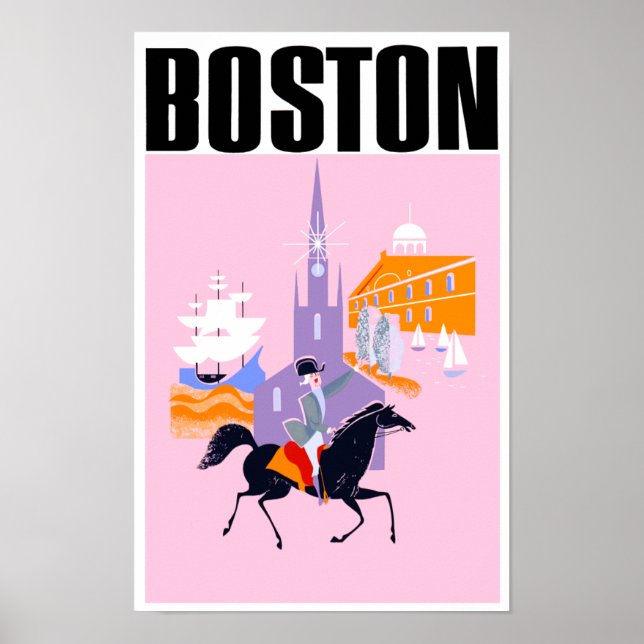Boston travel poster (Front)