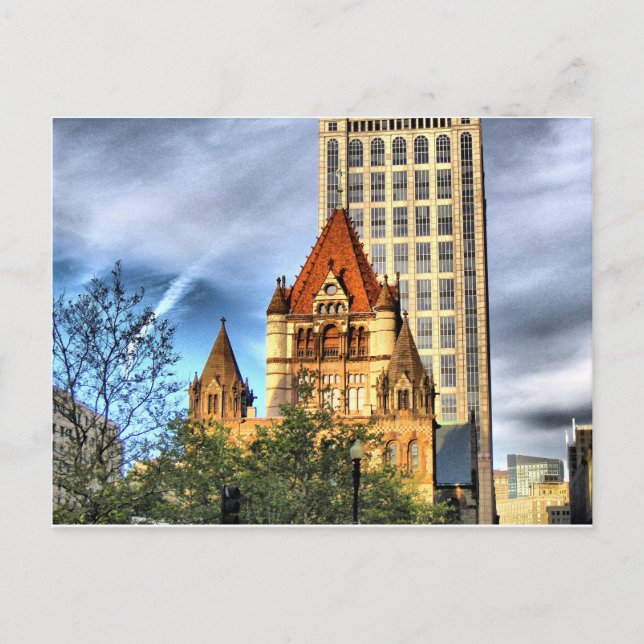 Boston Trinity Church Postcard (Front)