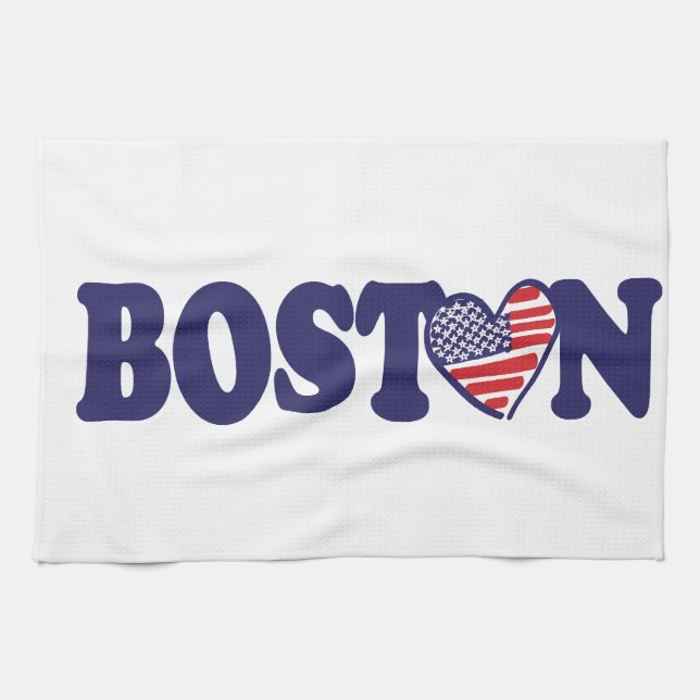 Boston USA Tea Towel (Horizontal)