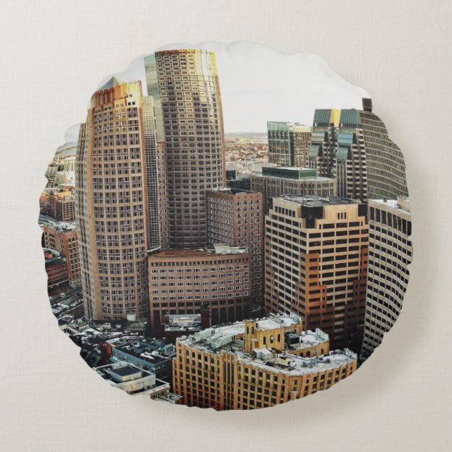 Boston view round cushion (Front)