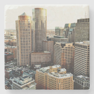 Boston view stone coaster