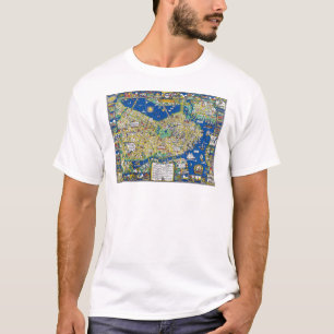 Boston vintage old city map USA america geography T-Shirt