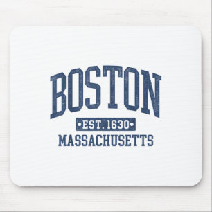 Boston Vintage Sports Design Boston Machusetts Ma Mouse Mat